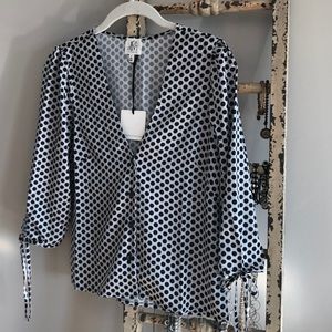 Anthropologie/DRA/ Polka Dot Blouse